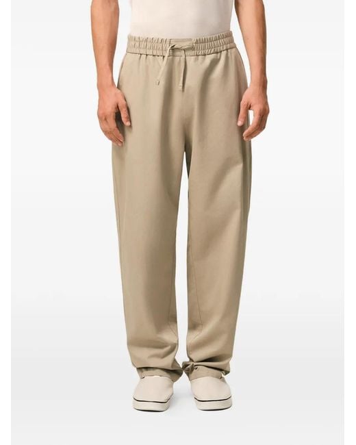 AMI Natural Cotton Elasticated Waist Trousers for men