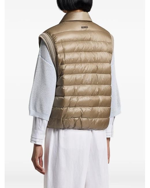 Peserico Multicolor Gilet À Design Matelassé