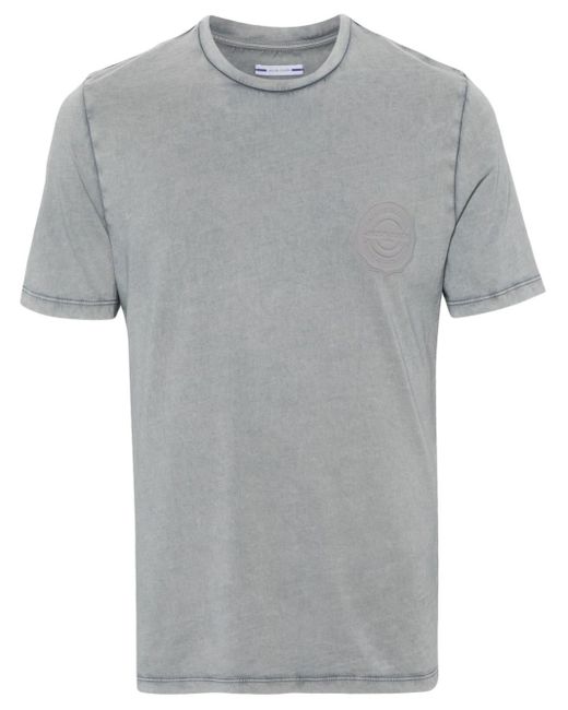 Jacob Cohen Gray Logo-patch Cotton T-shirt for men
