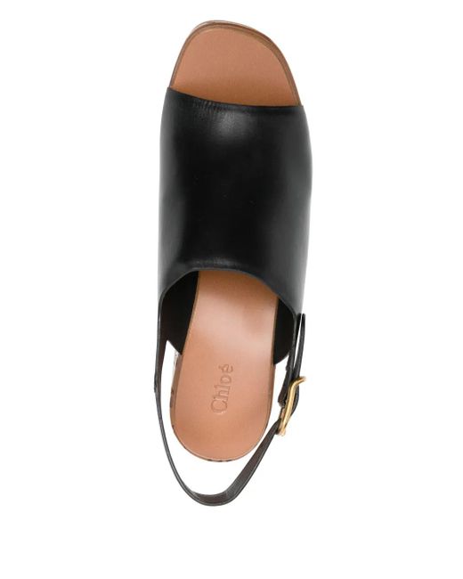 Chloé Brown Maxime Wedge-Sandalen 80Mm