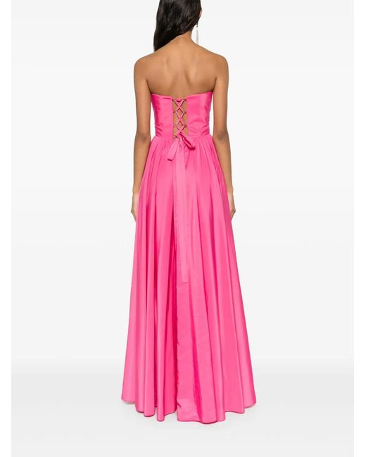 Nissa Pink Bow-Detail Gown