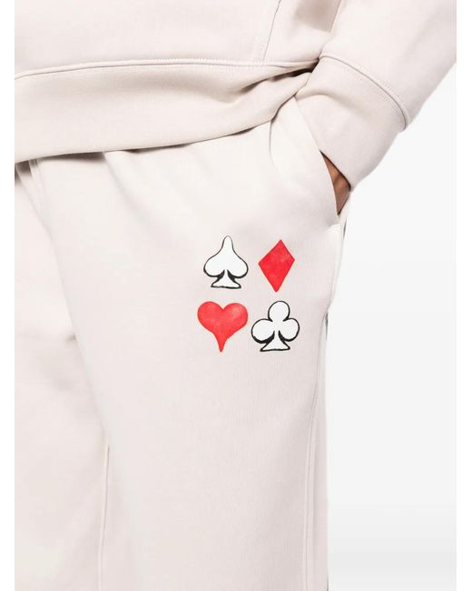 Melt White Graphic-Print Track Pants for men