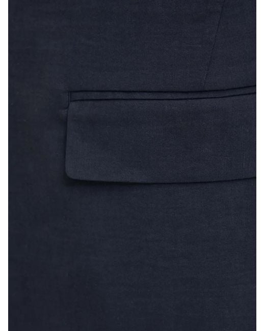 Theory Blue Single-Breasted Blazer for men