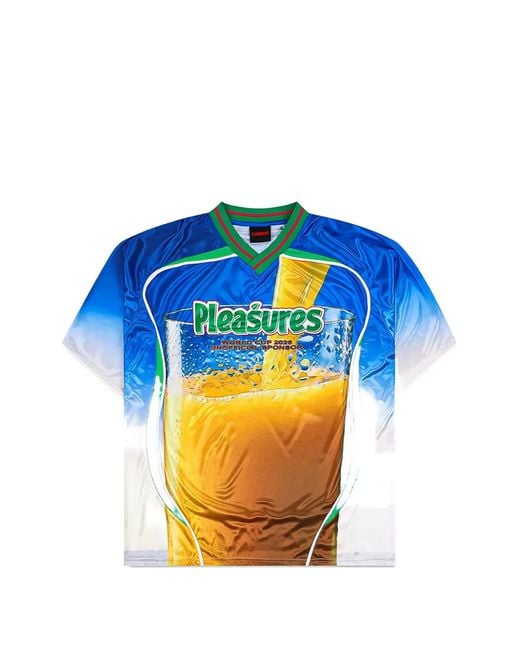 Pleasures Blue Oj Graphic-Print T-Shirt