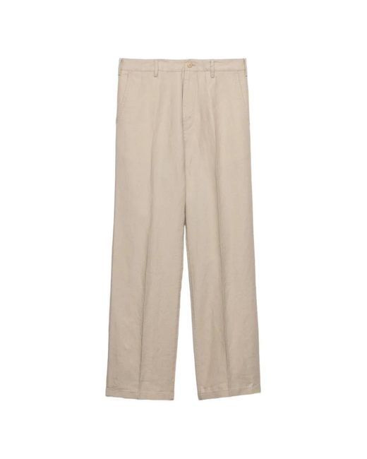 Prada White Linen Pants for men