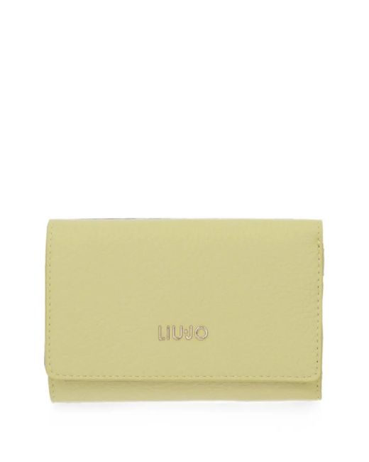 Liu Jo Natural Pebbled-Effect Trifold Wallet