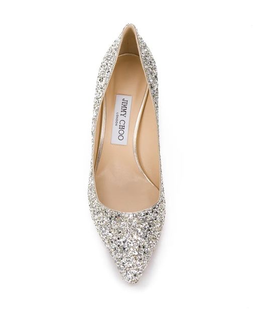 Jimmy Choo Metallic Romy 60 Pumps