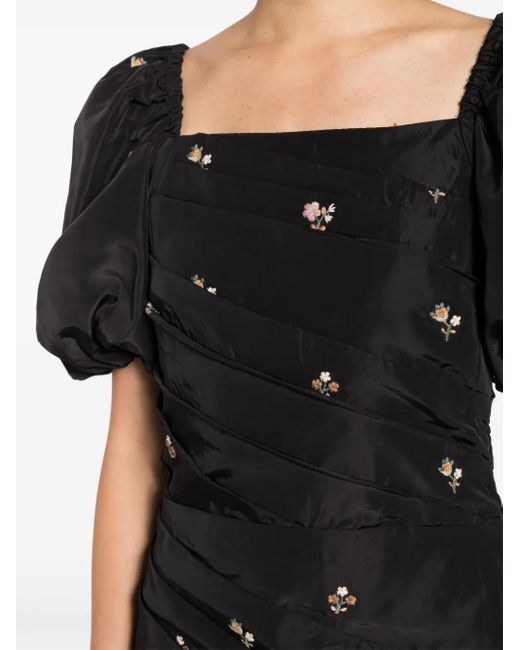 Sea Gedrapeerde Mini-Jurk in het Black