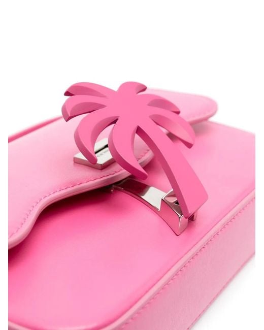 Palm Angels Pink Palm Beach Shoulder Bag