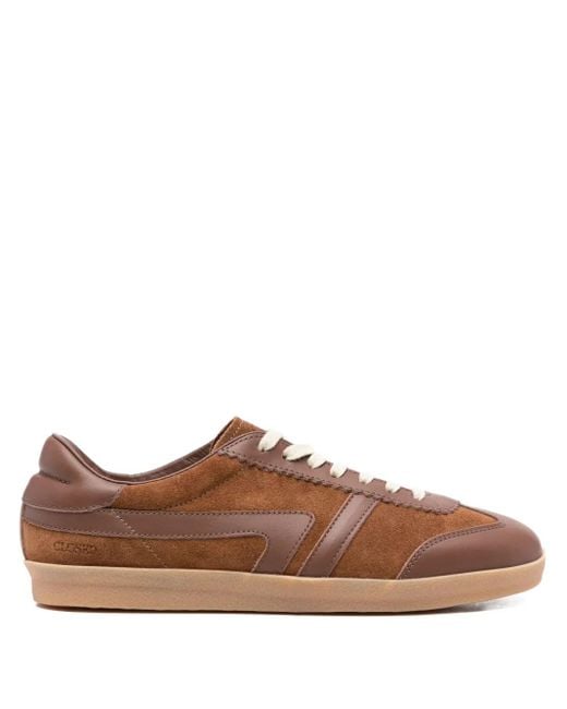 Sneakers Con Inserti di Closed in Brown
