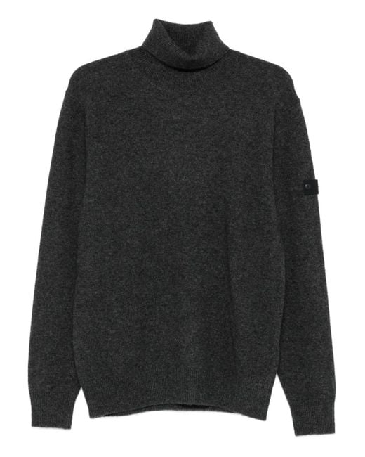 Peuterey Black Roll-Neck Sweater for men