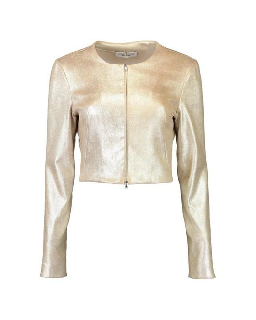 Susan Bender White Leather Jacket