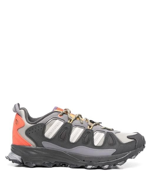 Adidas Gray Colour-Block Panelled Sneakers for men