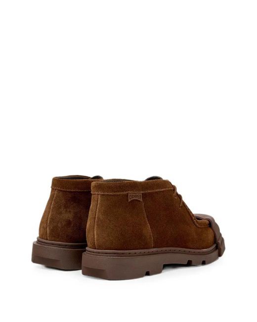 Camper Brown Junction Suede Ankle Boots