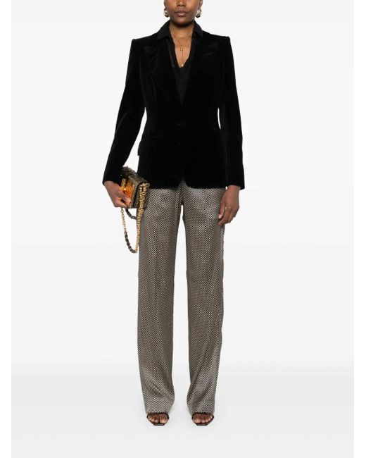 Tom Ford Black Single-Breasted Blazer