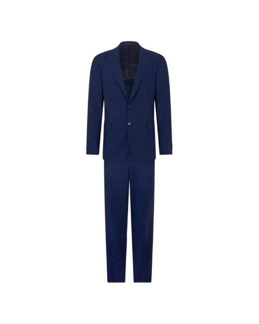 Brooks Brothers Blue Single-Breasted Wool Suit for men