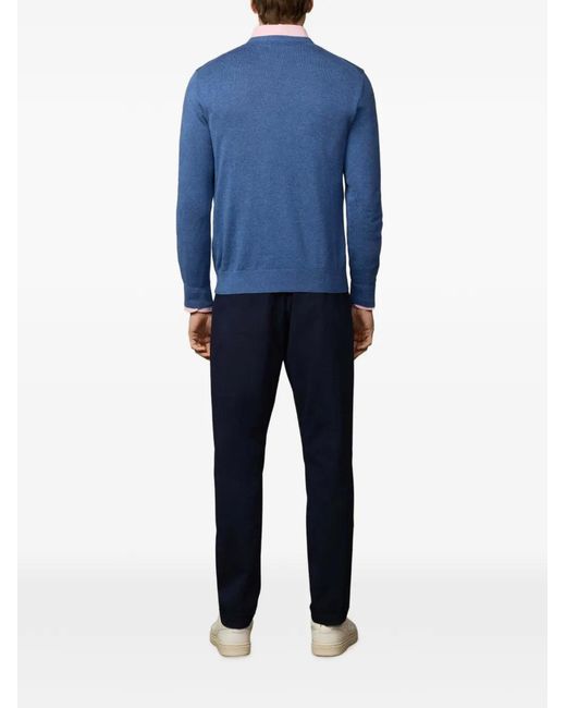 Hackett Blue V-Neck Sweater for men