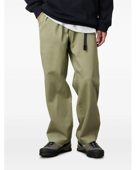 Gramicci Green Belted Performance Trousers for men