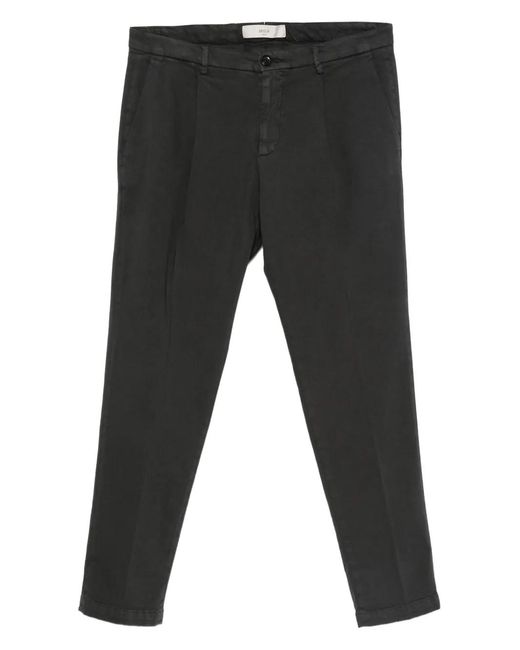 Briglia 1949 Black Pleated-Front Trousers for men