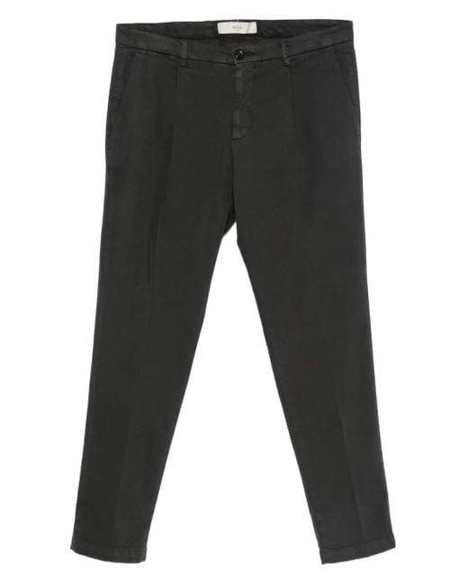 Briglia 1949 Black Pleated-Front Trousers for men