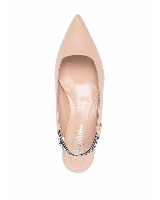 Baldinini Pink Slingback Pointed Ballerinas