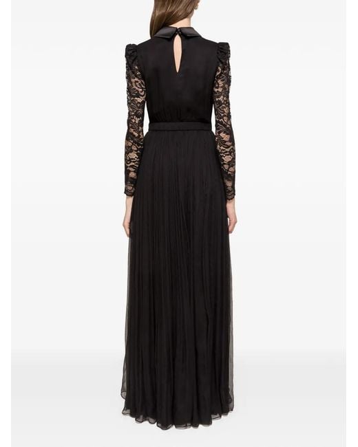 Abito Lungo Plissettato di Nissa in Black