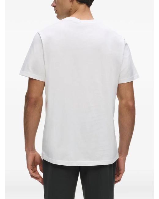 Karl Lagerfeld White Rue St-Guillaume Crew-Neck T-Shirt for men