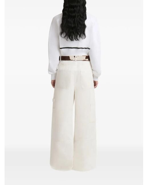 Marni White Denim Wide-Leg Jeans