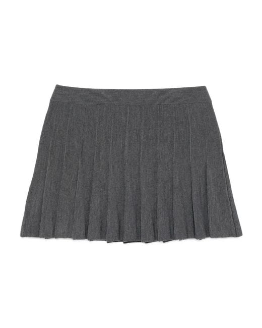 Reformation Gray Mina Skirt