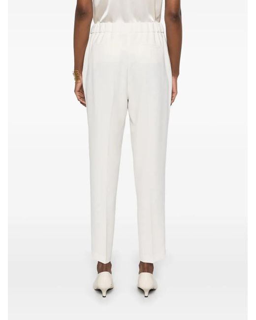 Antonelli White Tapered Trousers