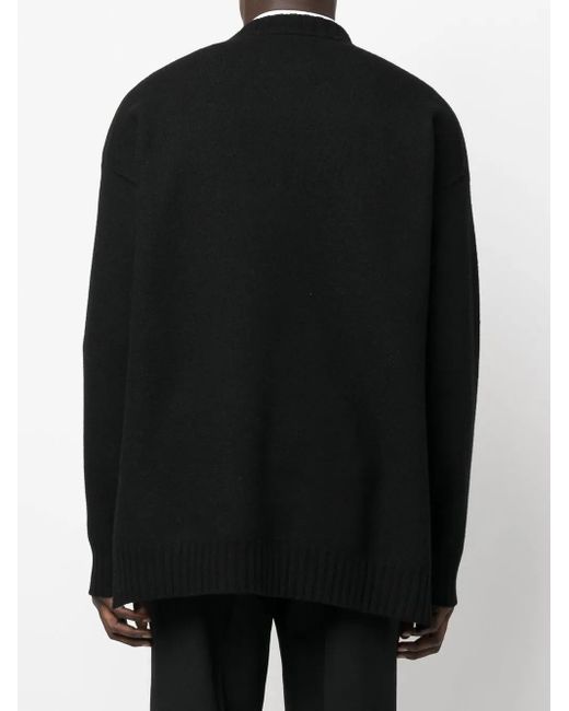 Jil Sander Black Wool Jersey. for men