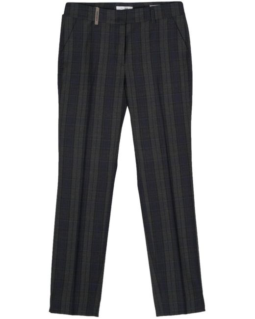 Peserico Blue 4718 Tailored Trousers