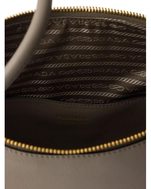 Prada Gray Darling Leather Handbag