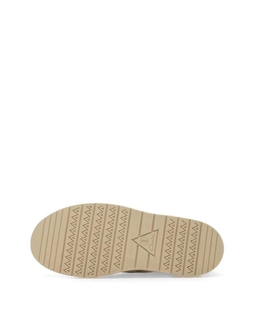Clarks Green Suede Polden Sneakers for men