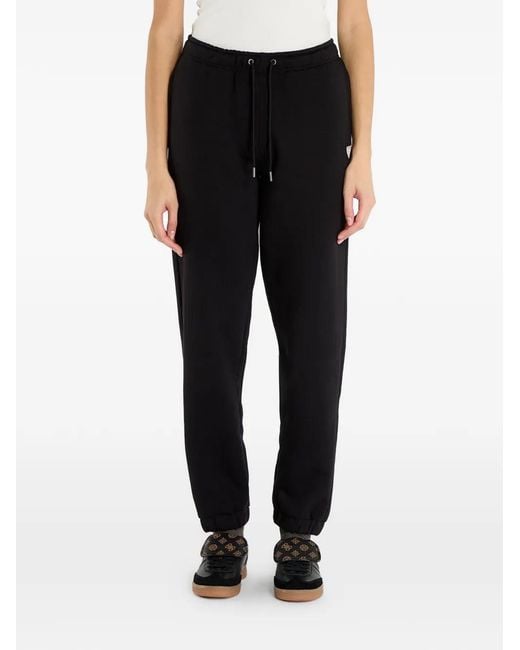 Guess Black Drawstring Track Pants
