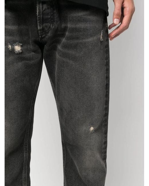 Vaqueros Cross con efecto envejecido Marcelo Burlon de hombre de color Gray