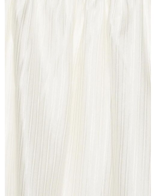 ROTATE BIRGER CHRISTENSEN White Striped Slip Top Bright