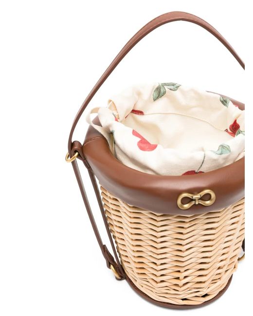 Twinset White Natural Bucket Bag