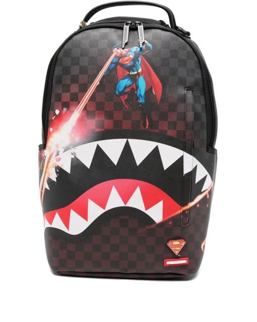 メンズ Sprayground Superman Laser バックパック Gray