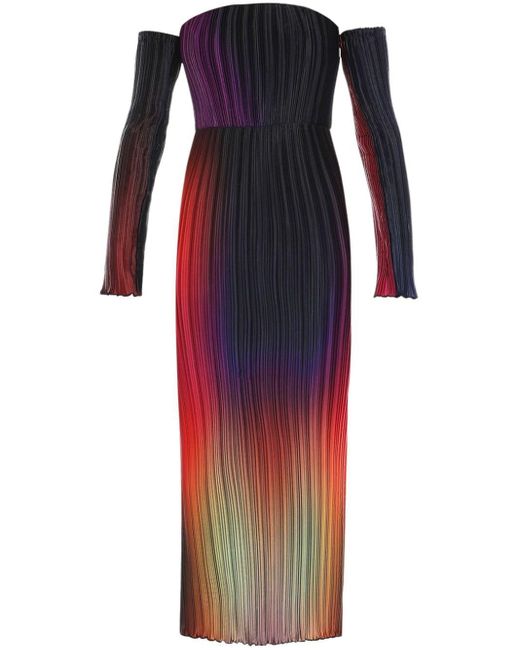 L'idée Red Gatsby Gradient-effect Gown