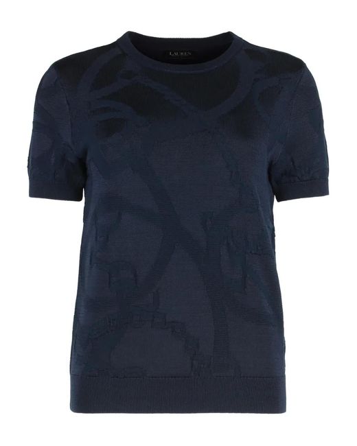 Ralph Lauren Blue Round-Neck Short-Sleeve T-Shirt