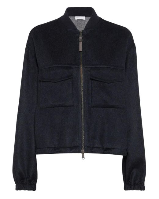 Chaqueta con cremallera Brunello Cucinelli de color Blue