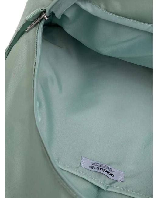 Adidas Blue Logo-Embroidered Zip-Fastening Backpack
