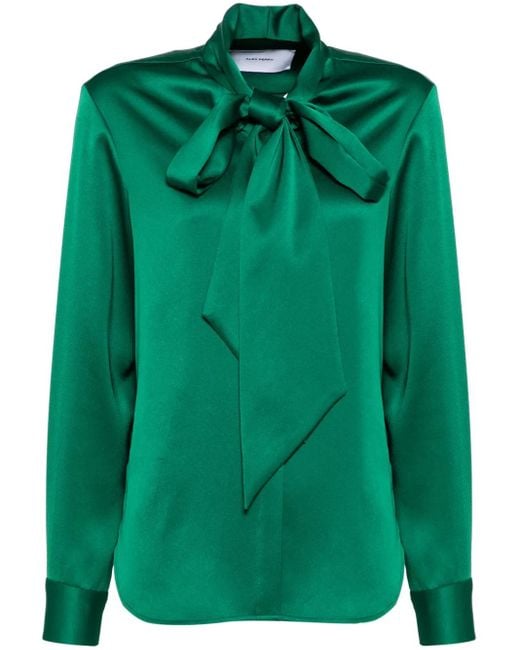 Alex Perry Gestrikte Blouse in het Green