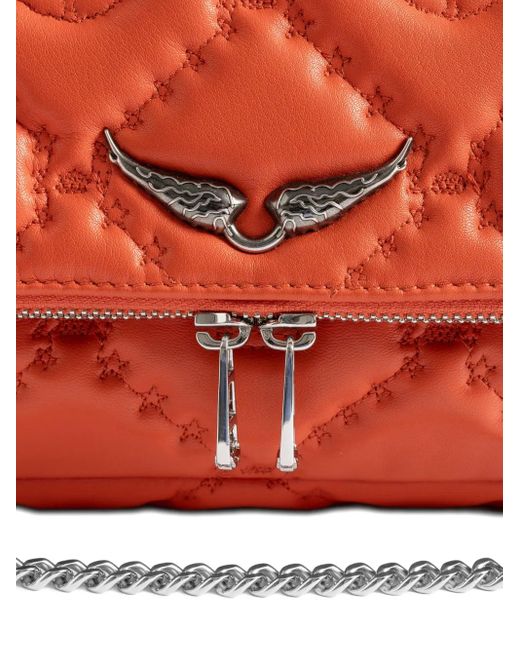 Zadig & Voltaire Red Sac Porté Épaule Matelassé À Chaine