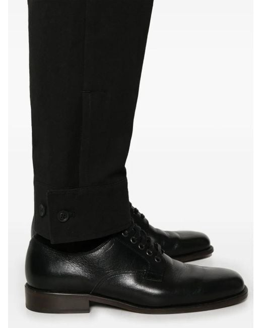 Yohji Yamamoto Black Tapered Trousers for men