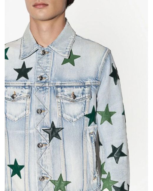 Amiri Blue Chemist Trucker Jacket Light Denim Jackets for men