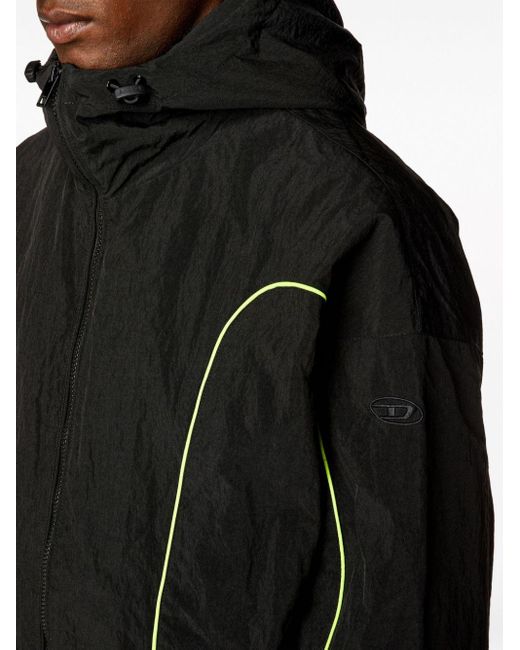 DIESEL Black J-green Windbreaker Jacket for men