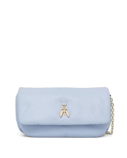 Patrizia Pepe Blue Logo-plaque Cross Body Bag
