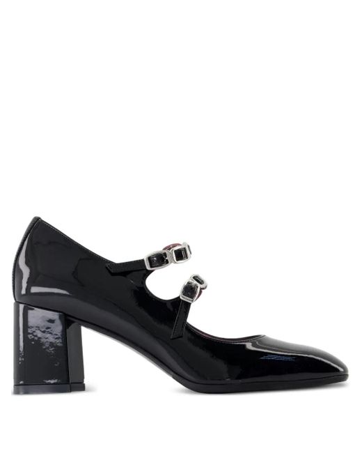 CAREL PARIS Black 60Mm Alice B Buckle-Detail Pumps
